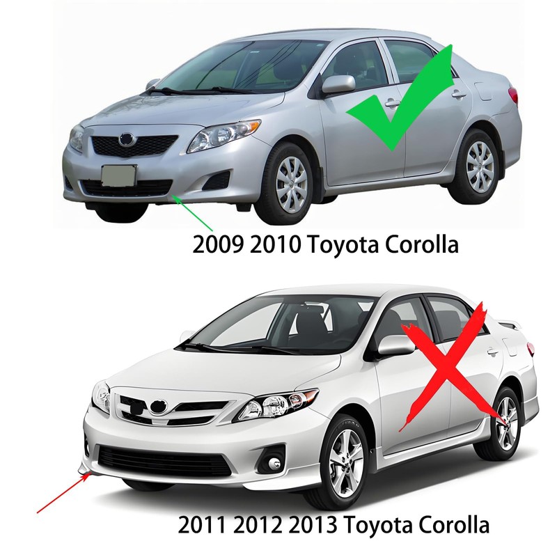 2PCS Headlights Assembly Dot Approved For 2009 2010 Toyota Corolla