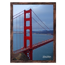 BESCRCL 20x25 Picture Frame Brown, Poster Frames Wall Hanging, Display Pictures 20 x 25 without Mat, 1 Pack
