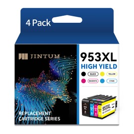 JINTUM 953XL Cartridges Multipack Compatible Replacement for HP Printer Cartridges 953 for HP OfficeJet Pro 7720 7730 7740 8710 8715 8718 8719 8720 8725 8728 8730 8740 8210 8218 Printer 4 Pack of