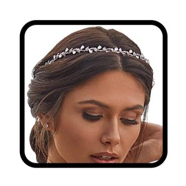 Yean Rhinestone Hair Bands for Women Wedding Bridal Headpiece Crystal Flower Tiara Headband Bridal Tiara Wedding Accessories, Rhinestone