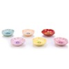 Now Designs Flower Shaped Ceramic Pinch Bowl Set, Soy Sauce