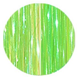 Glitter Hair Extensions – Shimmering Golden Hair Strands for Girls, Hair Tinsel Extensions, Heat Resistant Fairy Hair Accessories, Party & Cosplay, 8 Pack 48" (Fluorescein green)