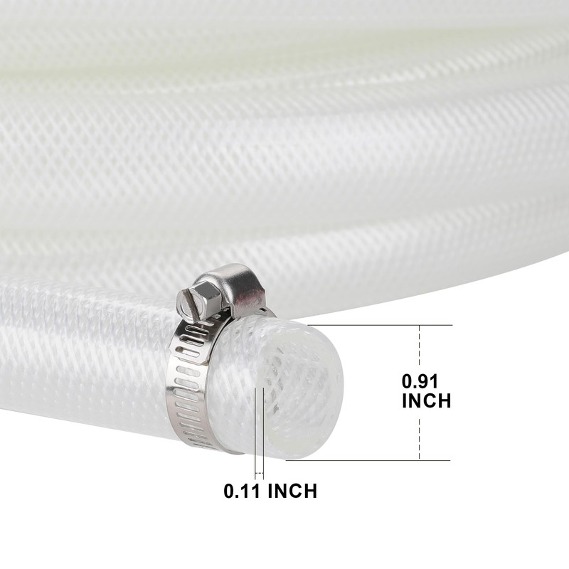WYNNsky 3/4’’ID 25FT High Pressure Braided Clear PCV Tube