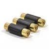 kenable Phono RCA Coupler Triple Socket to Triple Socket for