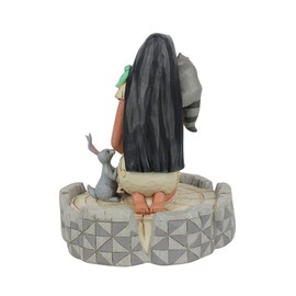 Jim Shore White Woodland Pocahontas Resin Figurine, 6.5 in