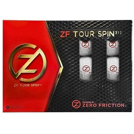 Zero Friction Tour Spin Golf Balls-12 Pack, White