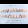 24Pcs 3D Flower Press on Nails Medium Almond Fake Nails