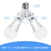 DiCUNO E26 Screw Adapter 2-Branch Socket E26→E26 Extension Socket Set