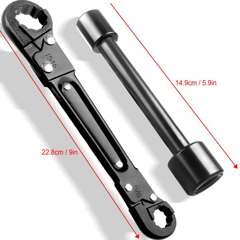 Angle Stop Wrench High Efficiency Portable Double Ended Plumber Spanner