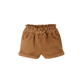Vertbaudet Girls Baby Corduroy Shorts, caramel