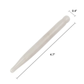 ideayard Jade Gua Sha Pen Kratzen Massage Wand Werkzeug Akupunktur Stift Therapie Stick Point Behandlung (Weiße Jade-Weiße)