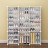 AngelcityCC Shoe Rack Organizer, 3 x 12-Tiers Stackable 72 Pairs