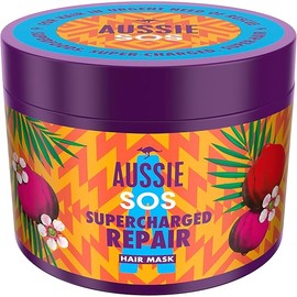Aussie SOS Supercharged Repair Hair Mask 500ml for Dry and Damaged Hair. Helps Repair and Protect Against Damage Leaving Hair Soft, Smooth and Hydrated for 100 Hours. Vegan Formula