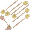 6 Pcs Bottle Brush, Natural Wood Dish Brush Scrub Brush