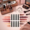 10Pcs Black Double-sided Sponge Eyeshadow Brush Mini Stick Brushes Travel