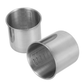 COLLBATH 2 Stück Messbecher Mehrzweckbehälter Gut Gestalteter Behälter Messbecher Trinkbecher Eisbehälter Küchenmesshalter Küchentischdekoration Backzubehör