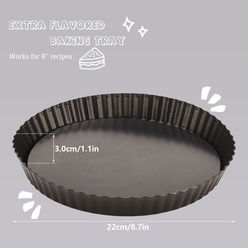 Tart Baking Pan Non Stick Removable Bottom Tart Pie Pan