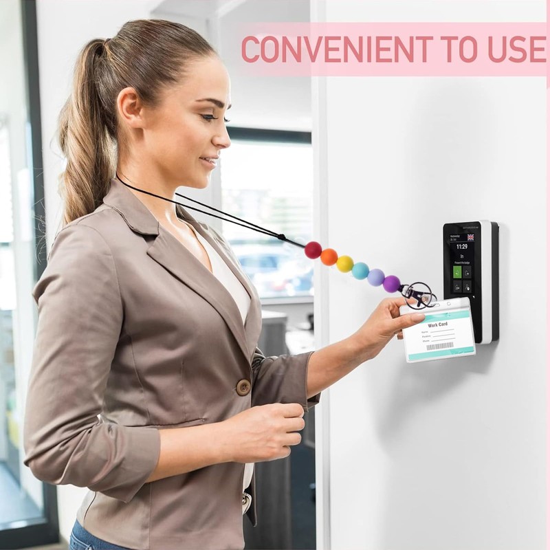 BUPOGAKE Retractable Lanyard Set with ID Holders – Elegant Beaded