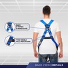 Palmer Safety Full Body Construction Harness with 5 Point Adjustment,