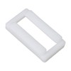 BQLZR Rectangular Shaped White Toilet Seat Hinge Bolts Screw Nuts
