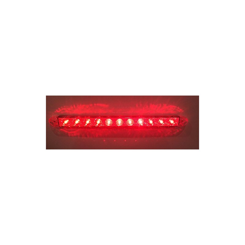 LONG HAUL 16" Clear Red LED | Slim Low Profile
