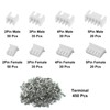 720PCS JST XH 2.54mm Connector Kit,Male and Female 2/3/4/5 Pin