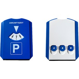 VZL Parking Disc & Ice Scraper Combo – Winter Parking Clock with Shopping Trolley Token & Disc Scratcher