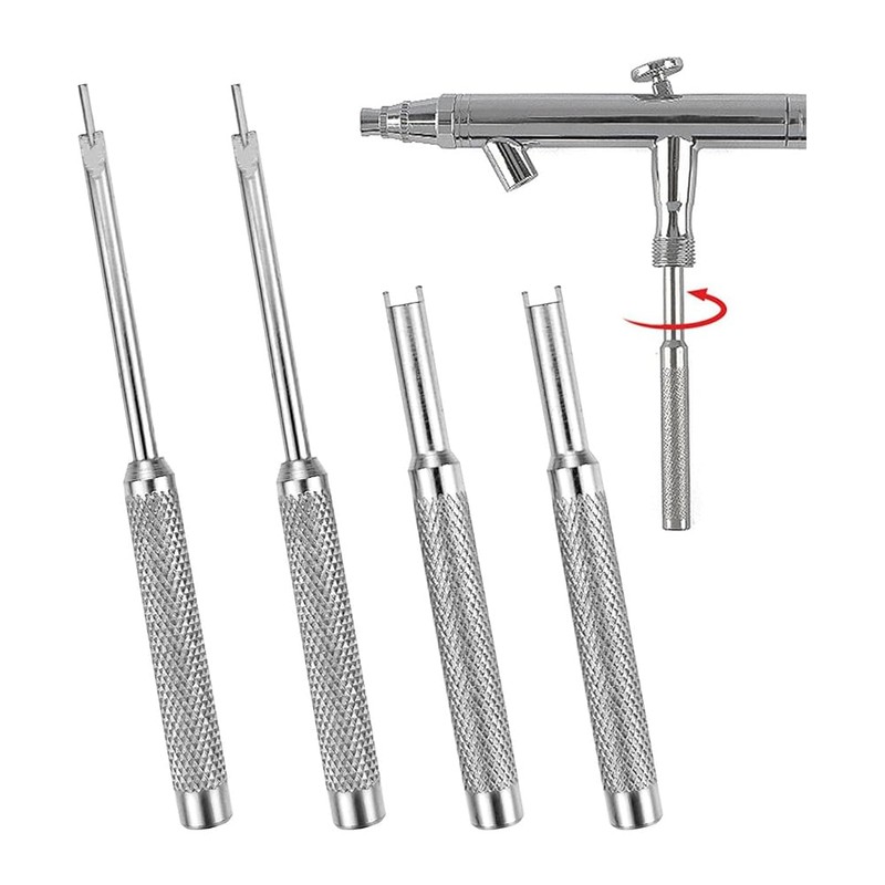 Biafiog 2 Set Air Brush Tools, Needle Packing Nut or