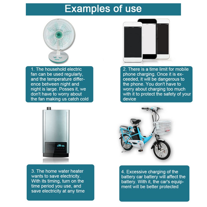 Mechanical Timer Socket 24‑Hour Cycle Timing Controller Socket Home Supplies