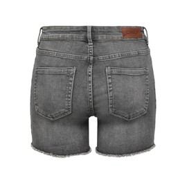 ONLY ONLBLUSH Female Denim Shorts Medium Waist Normal Cut Denim Shorts, Medium Grey Denim, M