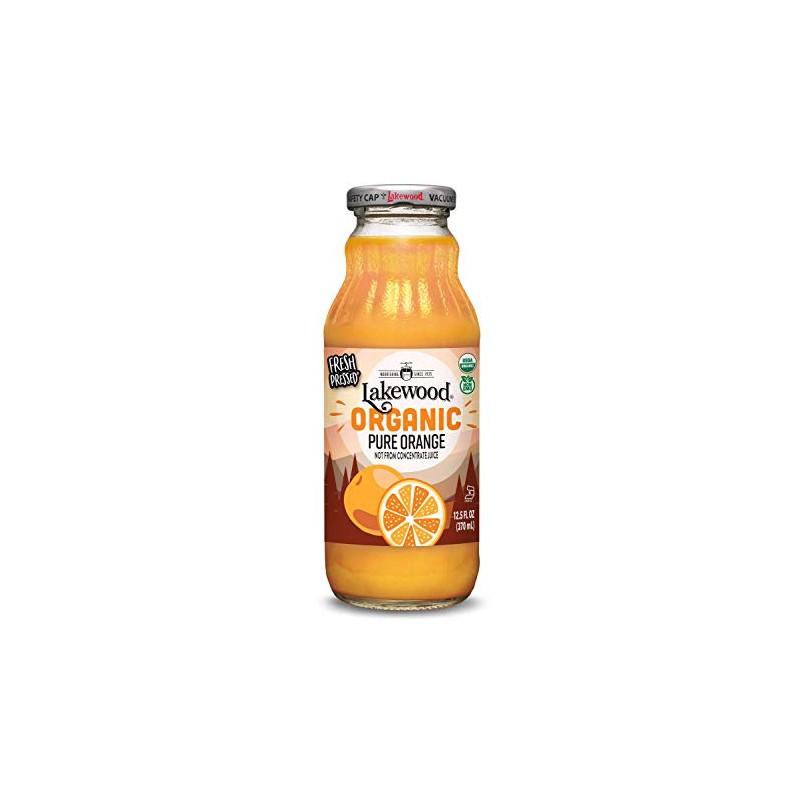 Lakewood Organic PURE Orange, Fresh Pressed, (12.5 Fl Oz (Pack