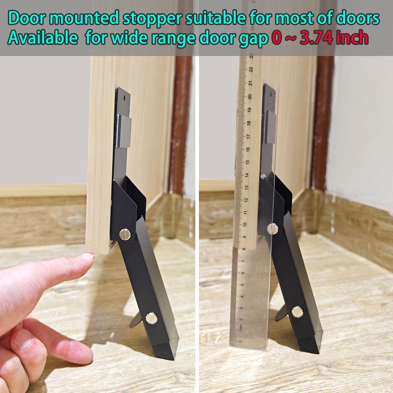 Door Stoppers No Drilling, Kick Down Door Stop, Door Stops