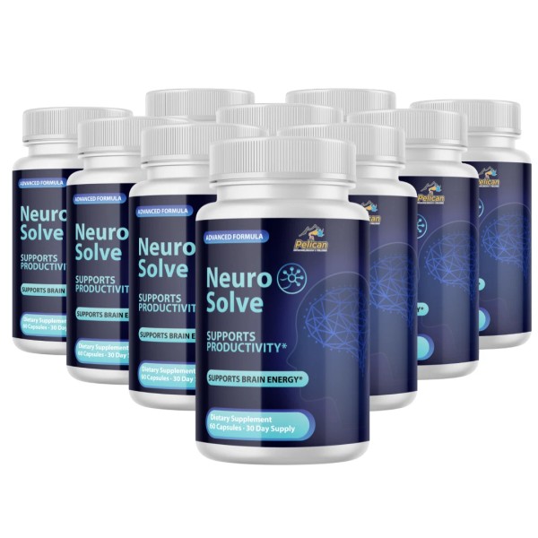 Pelican Vitamins Neuro Solve- Brain Support- 10 Bottles- 600 Capsules