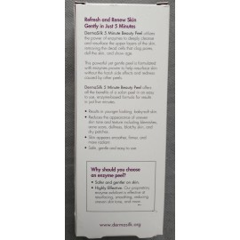 Dermasilk 5 Minute Beauty Peel Enzyme Complex Brightens Smooths Firms New Box 
