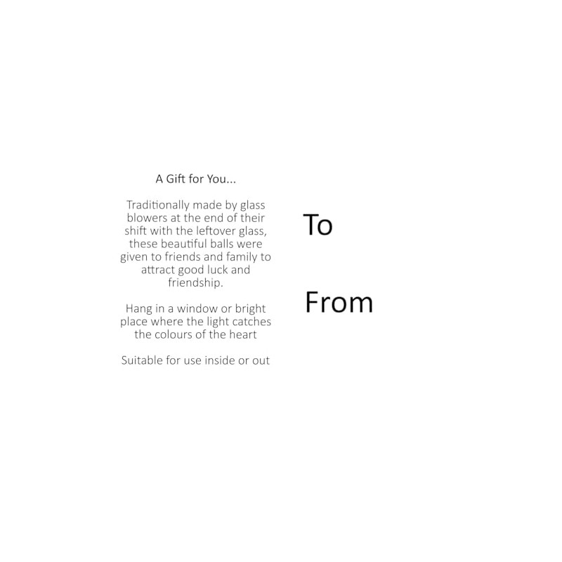 10cm Spirit Ball - Best Sister - Multicoloured Pink