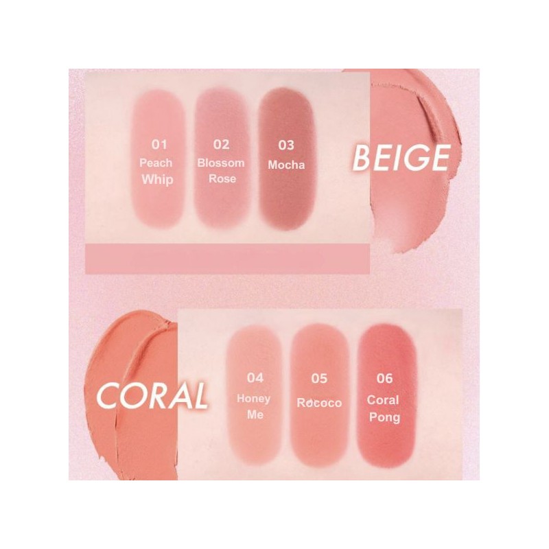 AMUSE Powder Lip & Cheek Duo Gift Set 3items, Color1#$%Color2:05