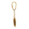 NKlaus Brass Boat Keyring - 11 x 1.4 cm Classic