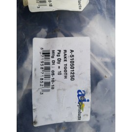 Vermeer 510501250 10 Hay Twin Teeth Tines for Vermeer R2300 R280 Rakes