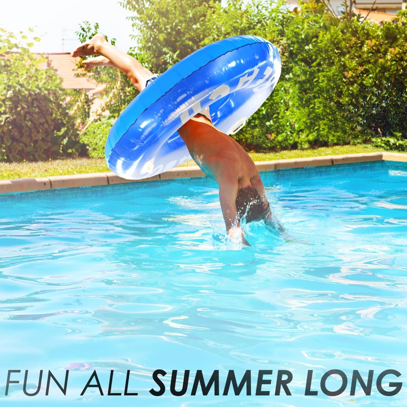 47" Inflatable Turbo Tyre Swim Swimming Ring Rubber Tube Lilo