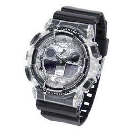Casio G-Shock GA-100SKC-1A G-Shock GA-100 Series Watch, Watch, Men's, Black, Skeleton, Silver, Camouflage, Parallel Imported