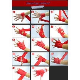 1 Pair Boxing Hand Wraps 196 Inches Sports Kicking Boxing Martial Art Handwraps Elastic Bandage Wrap for Women Men