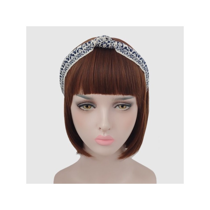 Lala 라라 에스닉 수입레이스 헤어밴드 L-네이비(LALAH003NV) Lala Ethnic Imported Lace