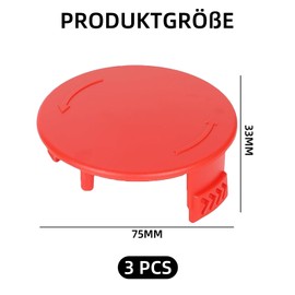 Yuiturt Pack of 3 Spool Covers F016F04841, for Bosch AFS 23-37 Grass Trimmer Cover Spool Cover, Electric Brush Cutter Cover, Spool Cover, Replacement Part for Bosch Brush Cutter