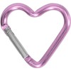 Calsgkspray Aluminum Alloy Heart Shaped Carabiner Clip Keychain Clip Spring