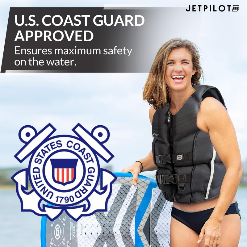 Jet Pilot Shaun Murray CGA Approved Neoprene Vest PFD (Black,