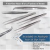 2 Multifunction Micro Surgical Forceps Stainless Steel Lab Tweezers with