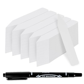 TDHDIKE Plant Labels 4 Inch 500Pcs Plastic Plant Name Tags for Seedlings Garden Labels Markers Nursery Plant Tags Seed Labels Plant Label Stakes with Permanet Marking Pen Plant Markers for Outdoor Garden