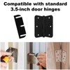 10pcs Door Hinge Shims, 3.5in/8.85cm Hinge Shims 0.050in/0.13cm Thickness Adjustable