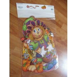 Beistle Thanksgiving Autumn 3 Scarecrow Cutouts Decorations 2005 Beistle 2 Sided NOS