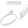 JESLED T8/T5 2FT Integrated LED Tube Light Fixture AC Power